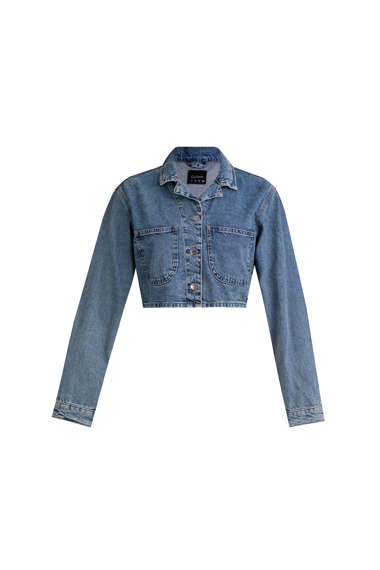 کت جین کراپ - 2123 | برند پوشاک زنانه کالین | فروشگاه آنلاین خرید لباس،کیف و کفش کت جین کراپ - 2123