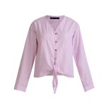 شومیز جلو گره دار نخی - 3161