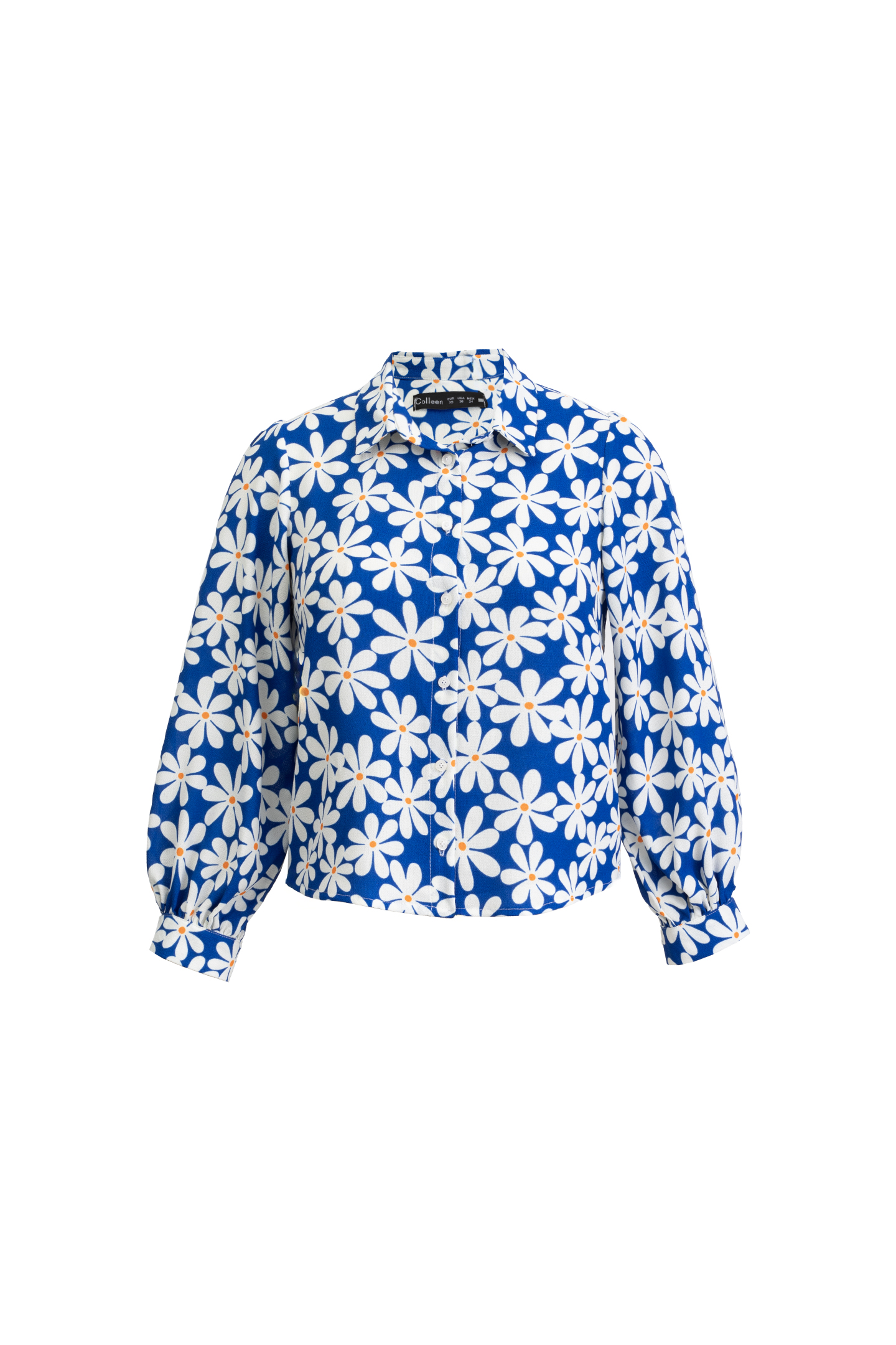 شومیز کرپ گلدار - 3148