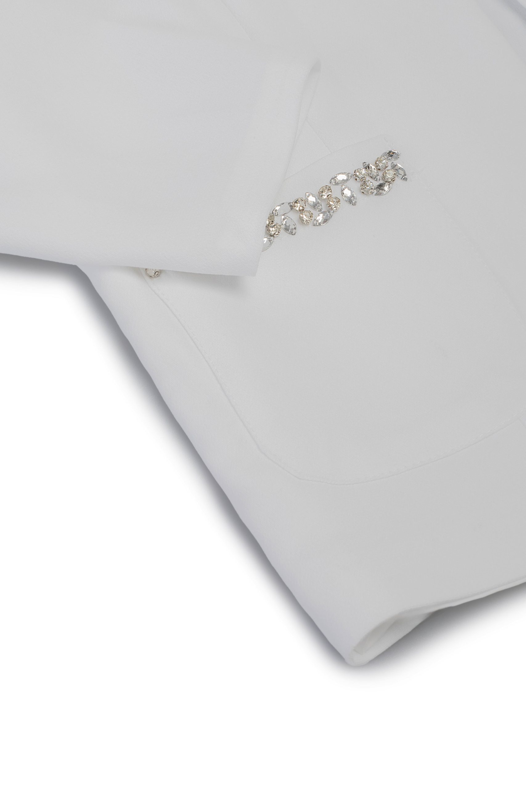 کت کرپ سفید - 2138 | برند پوشاک زنانه کالین | فروشگاه آنلاین خرید لباس،کیف و کفش کت کرپ سفید - 2138 - Image 3