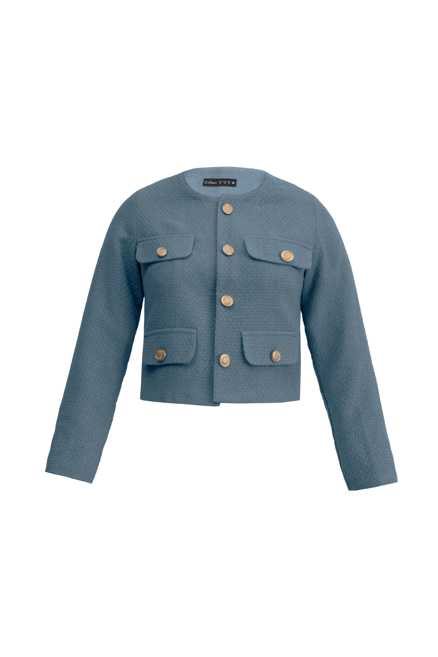 کت کراپ کوک دوزی - 2118 | برند پوشاک زنانه کالین | فروشگاه آنلاین خرید لباس،کیف و کفش کت کراپ کوک دوزی - 2118