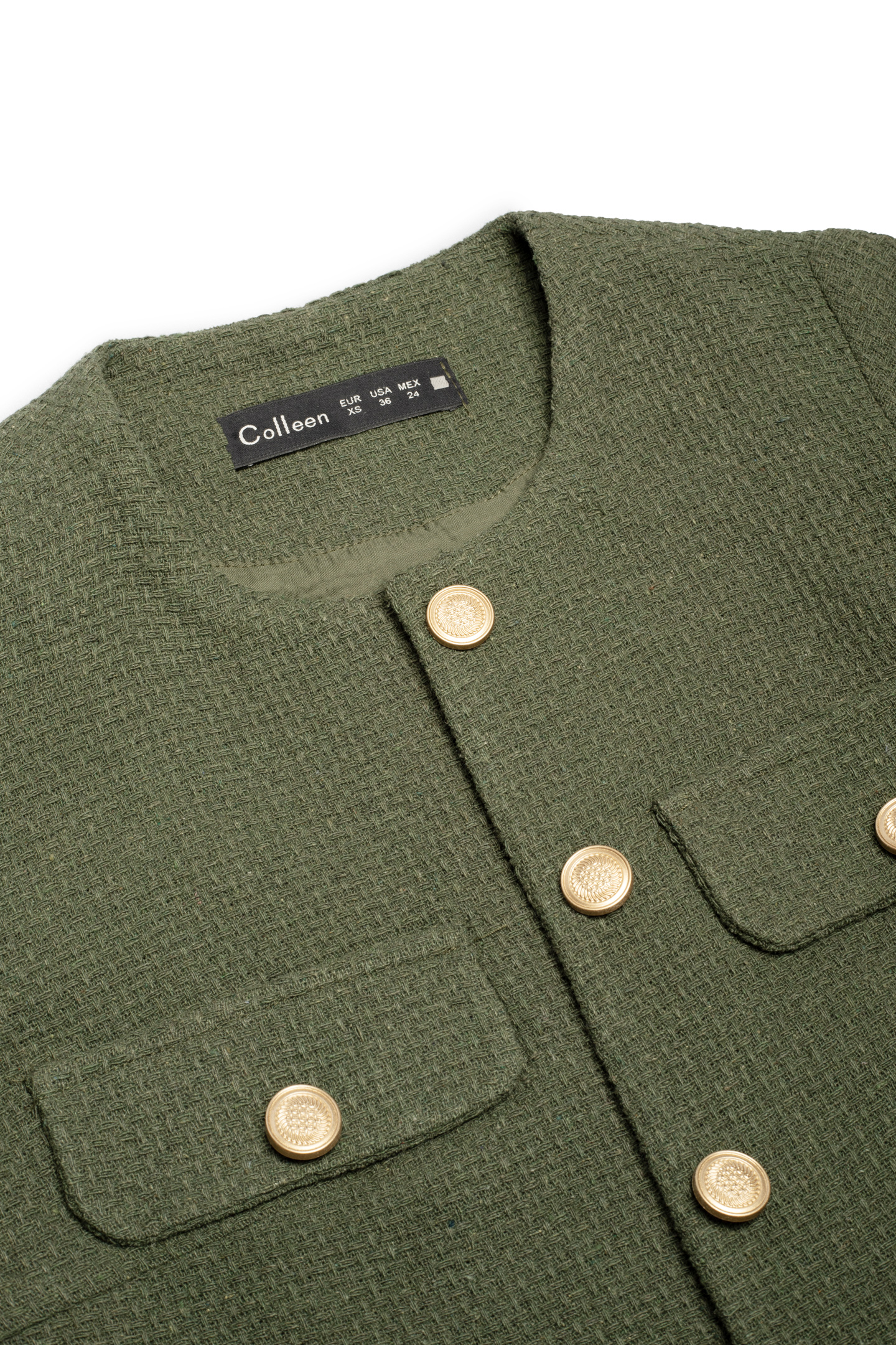 کت کراپ کوک دوزی - 2118 | برند پوشاک زنانه کالین | فروشگاه آنلاین خرید لباس،کیف و کفش کت کراپ کوک دوزی - 2118 - Image 4