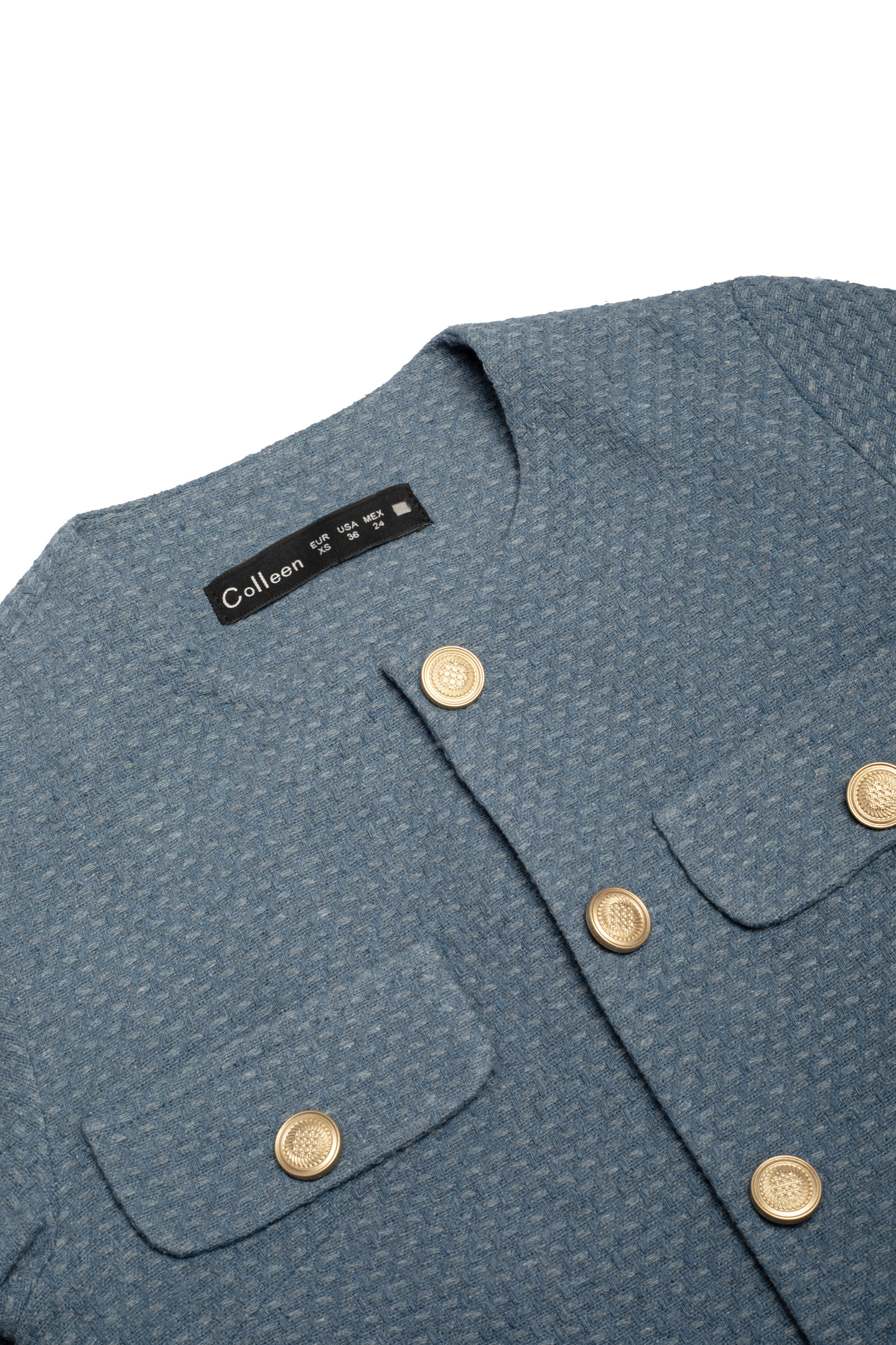 کت کراپ کوک دوزی - 2118 | برند پوشاک زنانه کالین | فروشگاه آنلاین خرید لباس،کیف و کفش کت کراپ کوک دوزی - 2118 - Image 6